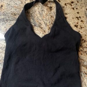 black hollister slim tank